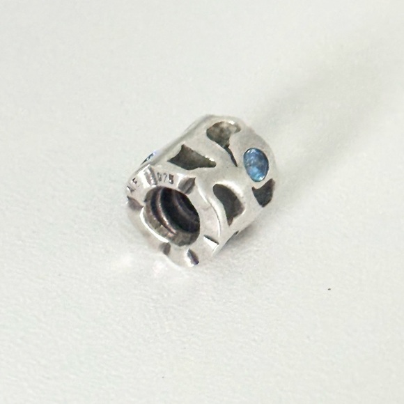 Pandora Blue CZ Pond Rare Retired Bead Discontinued Charm - Picture 4 of 6